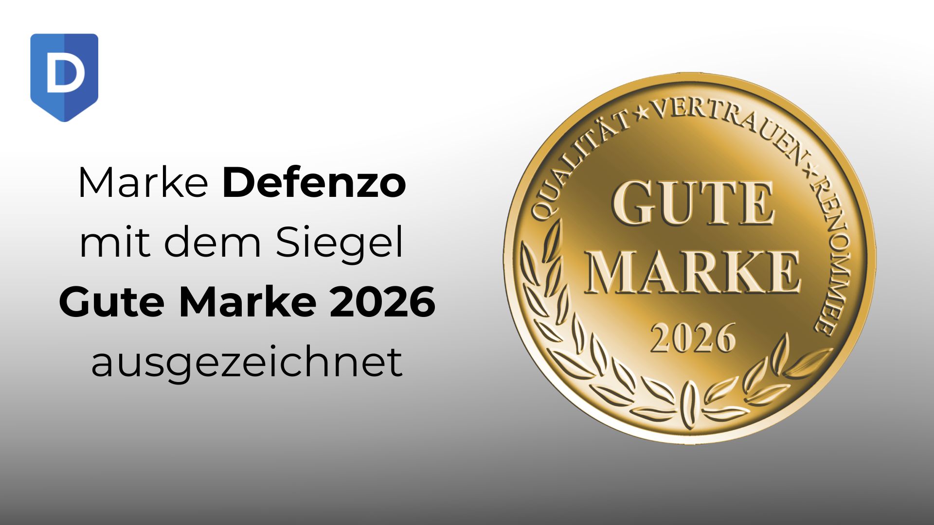 Defenzo mit dem Siegel Gute Marke 2026!